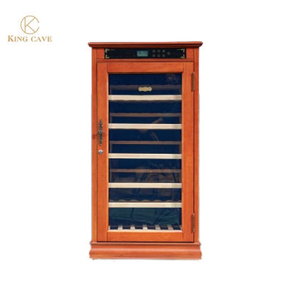 Buen precio Refrigerador de doble zona Refrigerador de envejecimiento seco Refrigerador de refrigeración de vino Compresor Estantes ajustables en línea