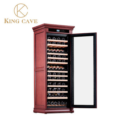Buen precio Gabinete de refrigeración de vino personalizado con compresor Embraco Materiales de roble importados en línea