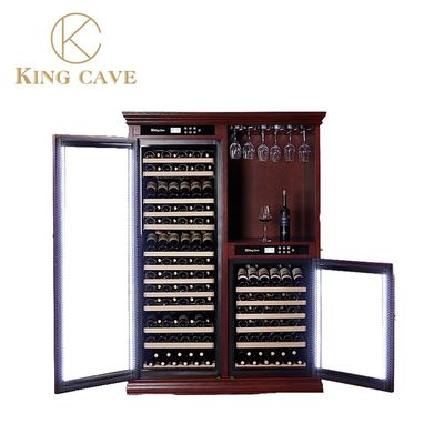 Buen precio Cabinet de la nevera de vino de madera de temperatura constante Bajo ruido eléctrico en línea