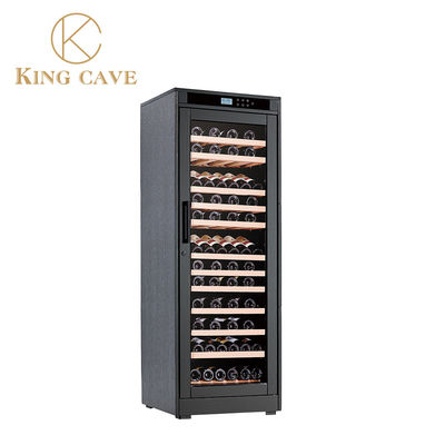 Buen precio Protección de seguridad bloqueo y luces LED refrigerador de vino gabinete con compresor Embraco en línea