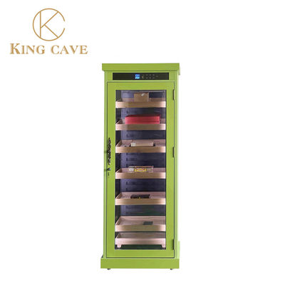 Buen precio Humidor de cigarrillos de acero inoxidable y madera natural de lujo con llave en línea