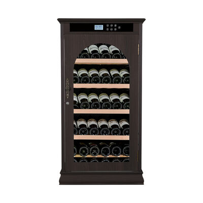 Buen precio Refrigerador de cocina de madera independiente con capacidad de botellas 50-100 + y control climático de precisión en línea