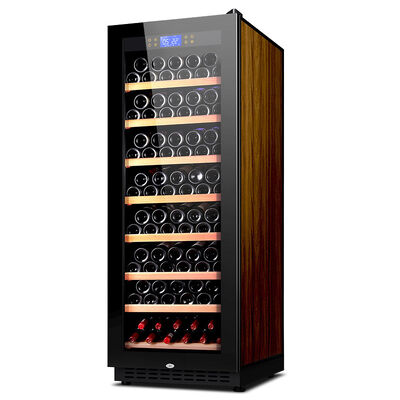 Buen precio Refrigerador de vino de cocina independiente con puerta de cristal de protección UV y control de temperatura digital en línea