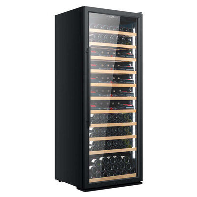 Buen precio Controlador digital de control táctil moderno de refrigeración de vino con puerta de vidrio templado y capacidad de 120 botellas en línea