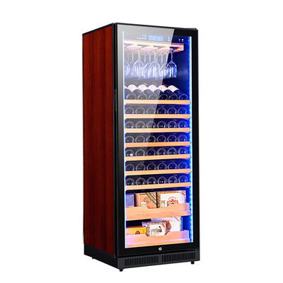 Buen precio Refrigerador de cocina de madera sólida de calidad superior con iluminación LED y panel de control táctil digital en línea