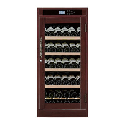 Buen precio Enfriador de vino de gabinete con control preciso de temperatura, puerta de vidrio con protección UV y enfriamiento termoeléctrico en línea