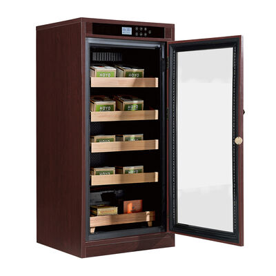 Buen precio Enfriador Humidificador Digital Premium para Cigarros con Rango de Humedad del 65-75% RH y Puerta de Vidrio Templado en línea