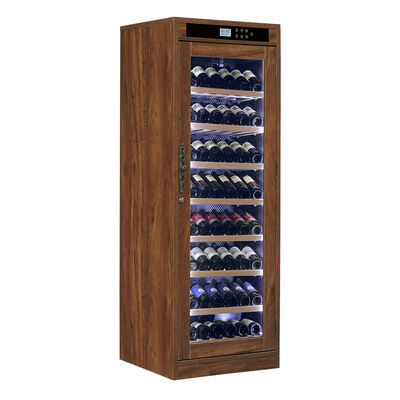Buen precio Cabinet de refrigeración de vino de madera con control táctil digital refrigeración termoeléctrica y estantes ajustables en línea