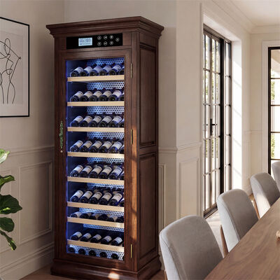 Buen precio Cabinet de refrigeración de vino de madera de lujo de gran capacidad en línea