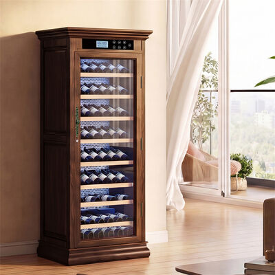 Buen precio Refrigerador independiente refrigerador de madera de lujo para cocina y bar en línea