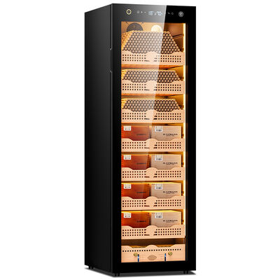 Buen precio Cabinet de humidor de cigarros electrónicos de 8 capas con estantes de cedro español en línea