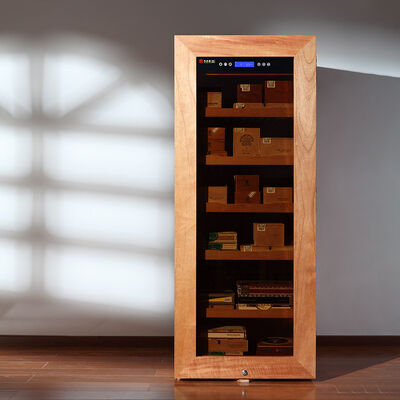 Buen precio Humidificador de cigarrillos de madera sólida con iluminación integrada en línea