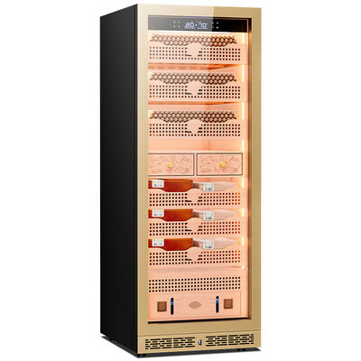 Buen precio Control climático de precisión refrigerador de cigarrillos electrónico gabinete humidor en línea