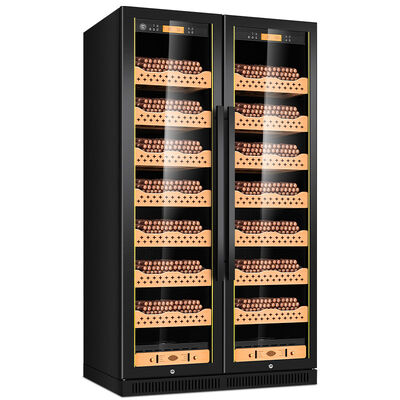 Buen precio Cabinet Humidor de cigarrillos electrónicos de doble zona con control climático inteligente en línea