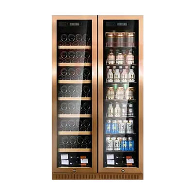 Buen precio Cabinet de refrigeración de vino de acero inoxidable de lujo para uso doméstico y comercial en línea