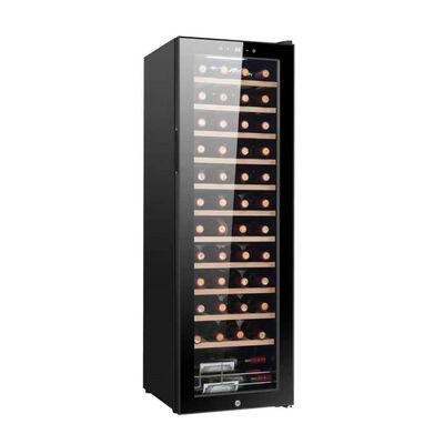 Buen precio Refrigerador de refrigeración de vino de cocina con control de temperatura inteligente y puerta de vidrio en línea