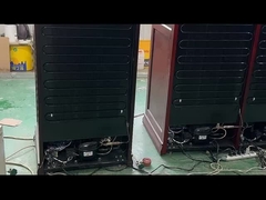 Control táctil de madera sólida de zona doble refrigerador de vino eléctrico humidor de cigarros gabinete
