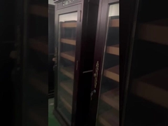 Pantalla táctil digital de madera natural, refrigerador de gabinete de humidor para cigarros eléctricos